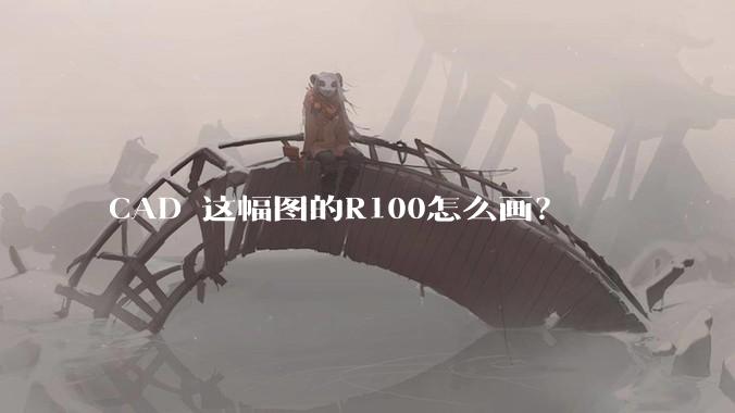 CAD 这幅图的R100怎么画？